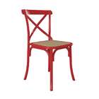 Conjunto Com 2 Cadeiras Katarina Vermelho E Bege