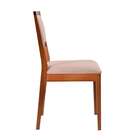 Conjunto Com 2 Cadeiras Kindon Estofada Castanho E Bege