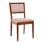 Conjunto Com 2 Cadeiras Kindon Estofada Castanho E Bege