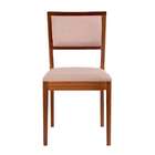 Conjunto Com 2 Cadeiras Kindon Estofada Castanho E Bege