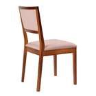 Conjunto Com 2 Cadeiras Kindon Estofada Castanho E Bege