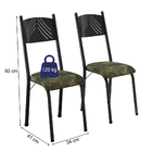 Conjunto Com 2 Cadeiras Liz Artefamol