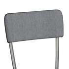 Conjunto Com 2 Cadeiras Mackay Cinza E Cromado