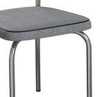 Conjunto Com 2 Cadeiras Mackay Cinza E Cromado