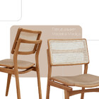 Conjunto Com 2 Cadeiras Madeira Eva Premium Moderna Mobília