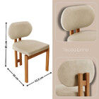 Conjunto Com 2 Cadeiras Madeira Nala