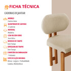 Conjunto Com 2 Cadeiras Madeira Nala