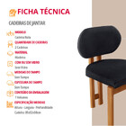 Conjunto Com 2 Cadeiras Madeira Nala