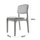 Conjunto Com 2 Cadeiras Malta Em Madeira Maciça Para Sala De