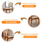 Conjunto Com 2 Cadeiras Malta Em Madeira Maciça Para Sala De