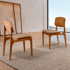 Conjunto Com 2 Cadeiras Malta Gold Em Madeira Maciça Para Sal