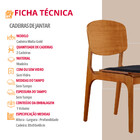 Conjunto Com 2 Cadeiras Malta Gold Em Madeira Maciça Para Sal