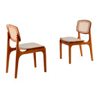 Conjunto Com 2 Cadeiras Malta Premium Em Madeira Maciça Para