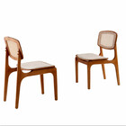 Conjunto Com 2 Cadeiras Malta Premium Em Madeira Maciça Para