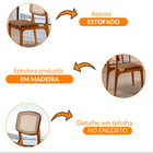 Conjunto Com 2 Cadeiras Malta Premium Em Madeira Maciça Para