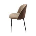 Conjunto Com 2 Cadeiras Margaret Bege E Café