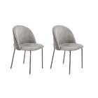 Conjunto Com 2 Cadeiras Margaret Cinza