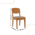 Conjunto Com 2 Cadeiras Mdf Copper Para Sala De Jantar Modern