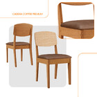 Conjunto Com 2 Cadeiras Mdf Copper Premium Para Sala De Janta