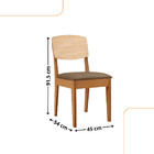 Conjunto Com 2 Cadeiras Mdf Copper Premium Para Sala De Janta