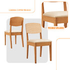 Conjunto Com 2 Cadeiras Mdf Copper Premium Para Sala De Janta
