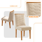 Conjunto Com 2 Cadeiras Mdf Eloise Para Sala De Jantar Modern