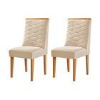 Conjunto Com 2 Cadeiras Mdf Eloise Para Sala De Jantar Modern