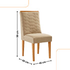 Conjunto Com 2 Cadeiras Mdf Eloise Para Sala De Jantar Modern