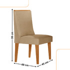 Conjunto Com 2 Cadeiras Mdf Lisboa Para Sala De Jantar Modern