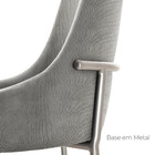 Conjunto Com 2 Cadeiras Metal Vicenza Moderna Mobilia