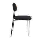 Conjunto Com 2 Cadeiras Mona Linho Grafite E Preto