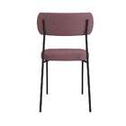 Conjunto Com 2 Cadeiras Mona Linho Rosa E Preto