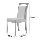 Conjunto Com 2 Cadeiras Munique Em Madeira Maciça Para Sala D