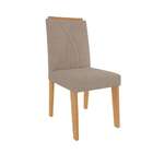 Conjunto Com 2 Cadeiras Nicole Linho Bege E Nature