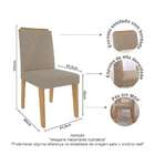 Conjunto Com 2 Cadeiras Nicole Linho Bege E Nature