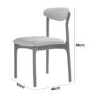 Conjunto Com 2 Cadeiras Noronha Em Madeira Maciça Para Sala D