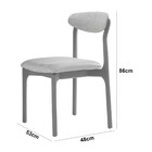 Conjunto Com 2 Cadeiras Noronha Em Madeira Maciça Para Sala D