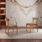 Conjunto Com 2 Cadeiras Noronha Em Madeira Maciça Para Sala D