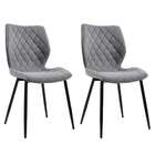 Conjunto Com 2 Cadeiras Palmer Cinza