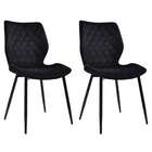 Conjunto Com 2 Cadeiras Palmer Preto