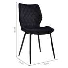 Conjunto Com 2 Cadeiras Palmer Preto