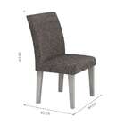 Conjunto Com 2 Cadeiras Pampulha Linho Branco E Cinza