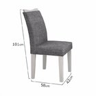 Conjunto Com 2 Cadeiras Pampulha Linho Branco E Cinza