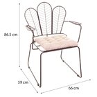 Conjunto Com 2 Cadeiras Para Sala De Estar Vegas Aço Corten/b