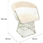 Conjunto Com 2 Cadeiras Para Sala De Estar Wp Verde Oliva/bege