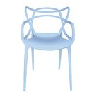 Conjunto Com 2 Cadeiras Para Sala De Jantar Allegra Azul Claro