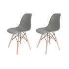 Conjunto Com 2 Cadeiras Para Sala De Jantar Eames Pp Dsw  Cin