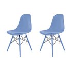 Conjunto Com 2 Cadeiras Para Sala De Jantar Eames Pp Dsw Inj