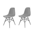 Conjunto Com 2 Cadeiras Para Sala De Jantar Eames Pp Dsw Inj