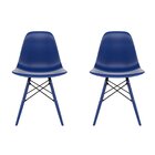 Conjunto Com 2 Cadeiras Para Sala De Jantar Eames Pp Dsw Inj